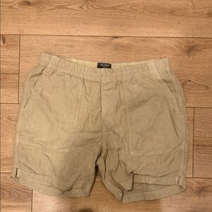 Todd Snyder Men's Linen Shorts Khaki L
